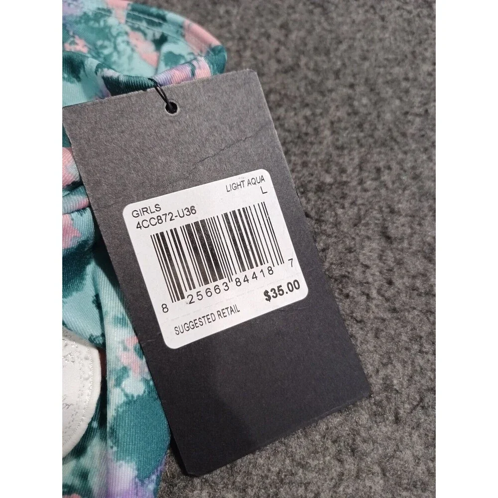 Converse Girls Light Aqua Leggings New With Tags Size Large 12/13 Years
